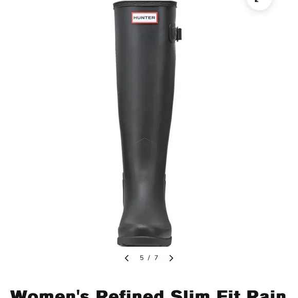 Hunter Women's Black Rain Boots
