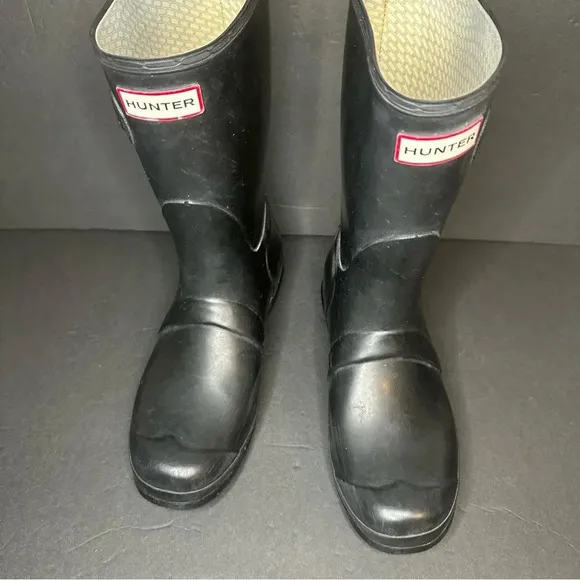 Hunter Women's Original Back Adjustable Short Rain Boots size 7M