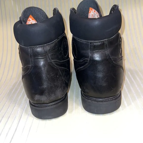 Icon Black Motorcycle Bike Boots Size 14