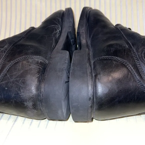 Icon Black Motorcycle Bike Boots Size 14