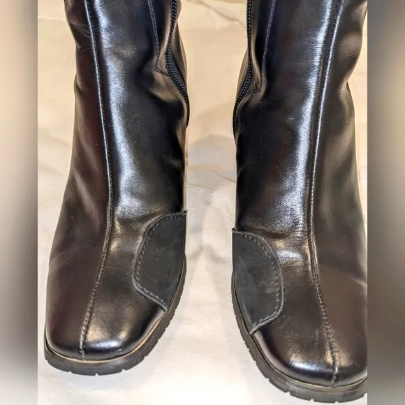 Icon Moto Bombshell Motorcycle Boots with Buckle Detail