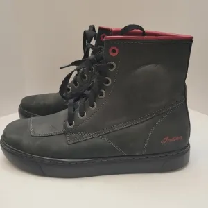 Indian Motorcycle Boots Men's Size 10 Black Leather Bryant Sneakers 2860667 EUC