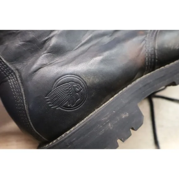 Indian Motorcycle Boots Mens Size 10 W Black Leather