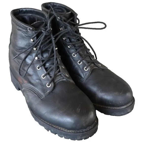 Indian Motorcycle Boots Mens Size 10 W Black Leather
