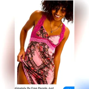 Intimately By Free People Pink Lace Slip dress sz small NWT retails $128