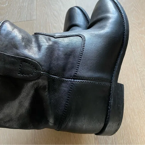 Isabel Marant crisi concealed wedge black Leather ankle boots euro 38 us 8 women