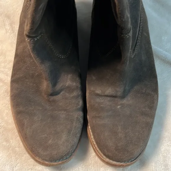 J Crew Brown Suede Leather Ankle Boots Size 7