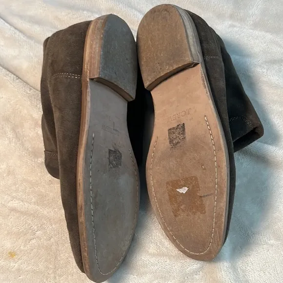 J Crew Brown Suede Leather Ankle Boots Size 7