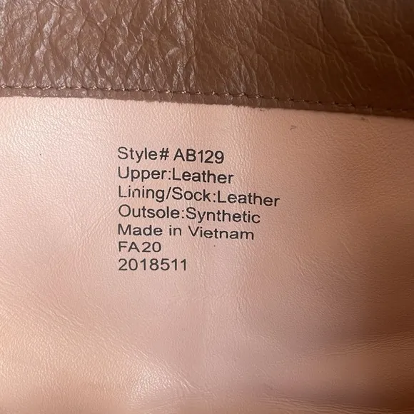 J. CREW Sadie Tan Leather Zip Up Ankle Boots Size 9.5