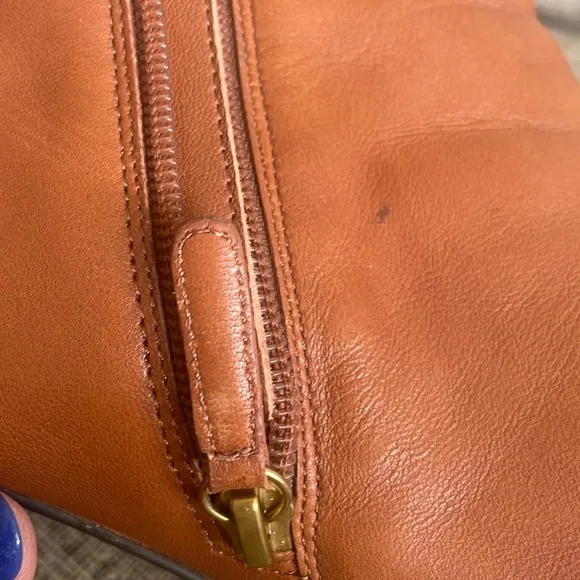 J. CREW Sadie Tan Leather Zip Up Ankle Boots Size 9.5