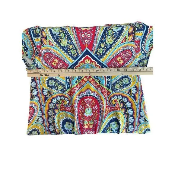 J. Mcglaughlin Catalina‎ Cloth Printed Paisley Shift Dress with pockets Size XS