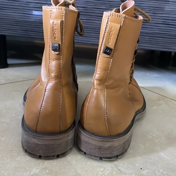 J75 Jump Cylinder Men's Leather Lace Up Motorcycle Boots Size 8