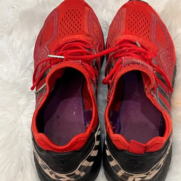 Jalen Ramsey x ZX 2K Boost 'Survival Is Rare' red black leopard men sz 11 shoes