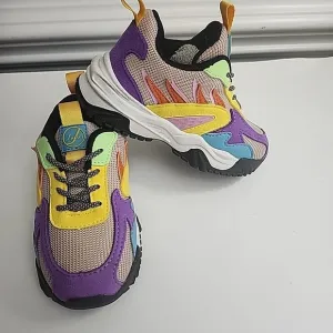 Javi Achieve Toddler Sneakers Sz 8C Stylish Comfortable Colorful Athletic Retro