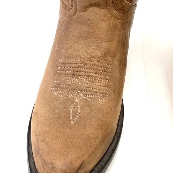JB Dillon Women’s Tan Goat Leather Western Cowgirl Boots