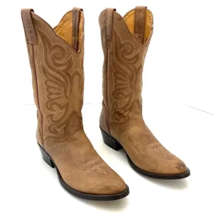 JB Dillon Women’s Tan Goat Leather Western Cowgirl Boots