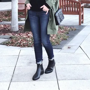 J.Crew Mercantile Chelsea Rain Boots Women’s Black Size 10