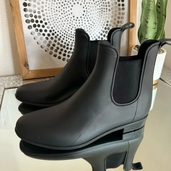 J.Crew Mercantile Chelsea Rain Boots Women’s Black Size 10