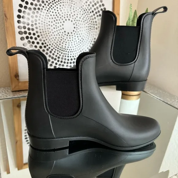 J.Crew Mercantile Chelsea Rain Boots Women’s Black Size 10
