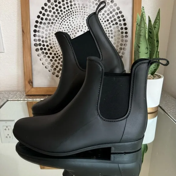 J.Crew Mercantile Chelsea Rain Boots Women’s Black Size 10