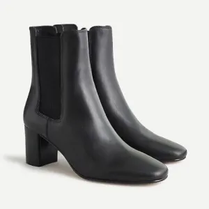 ✨JCREW✨Willa Stacked Heel Ankle Leather Boots