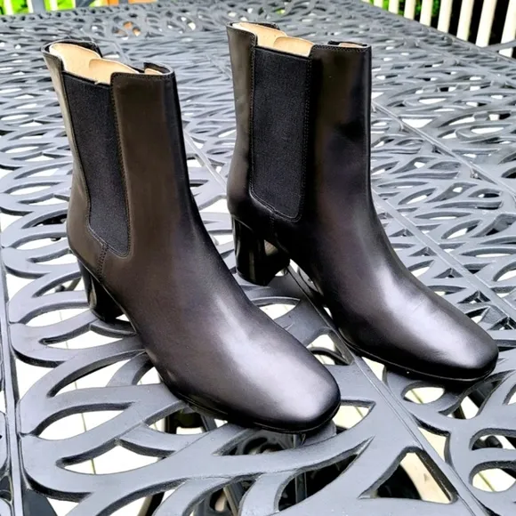 ✨JCREW✨Willa Stacked Heel Ankle Leather Boots