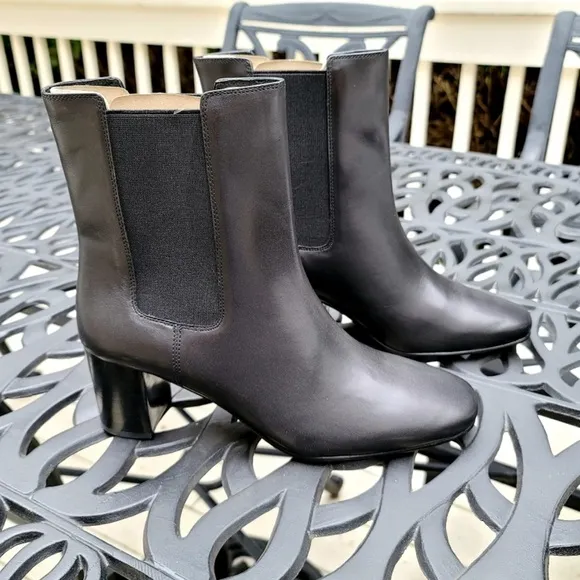 ✨JCREW✨Willa Stacked Heel Ankle Leather Boots