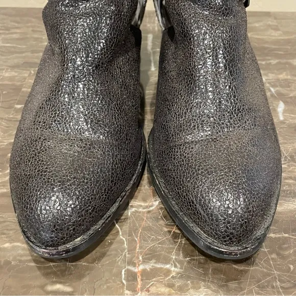 Jeffrey Campbell Everly Two-toned Leather Ankle Boots