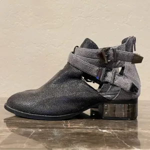 Jeffrey Campbell Everly Two-toned Leather Ankle Boots
