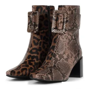 Jeffrey Campbell Godard Dual Animal Print Boots 7