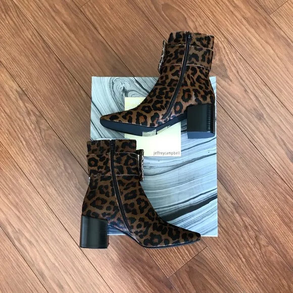 Jeffrey Campbell Godard Dual Animal Print Boots 7