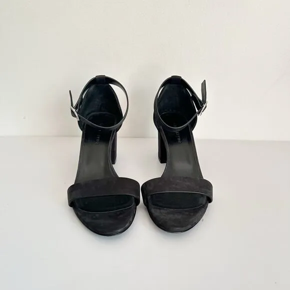 Jenni Kayne Oiled Leather Strappy Block Heel Shoe Size 41/9.5