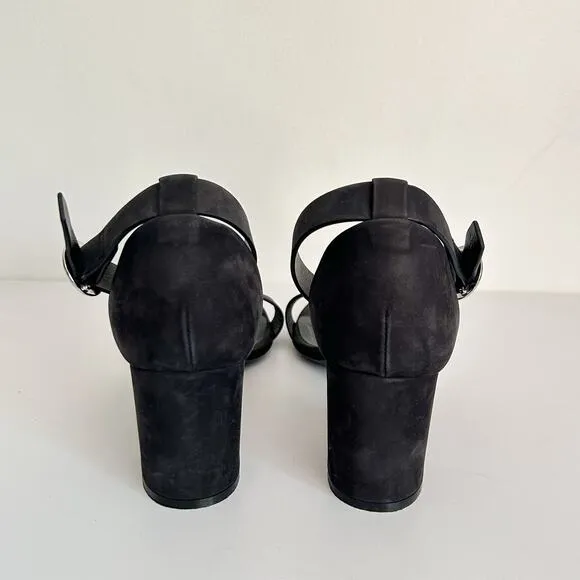 Jenni Kayne Oiled Leather Strappy Block Heel Shoe Size 41/9.5