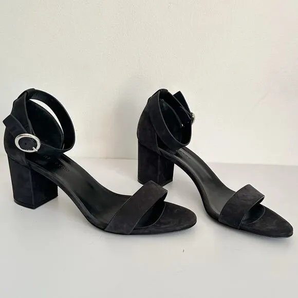 Jenni Kayne Oiled Leather Strappy Block Heel Shoe Size 41/9.5