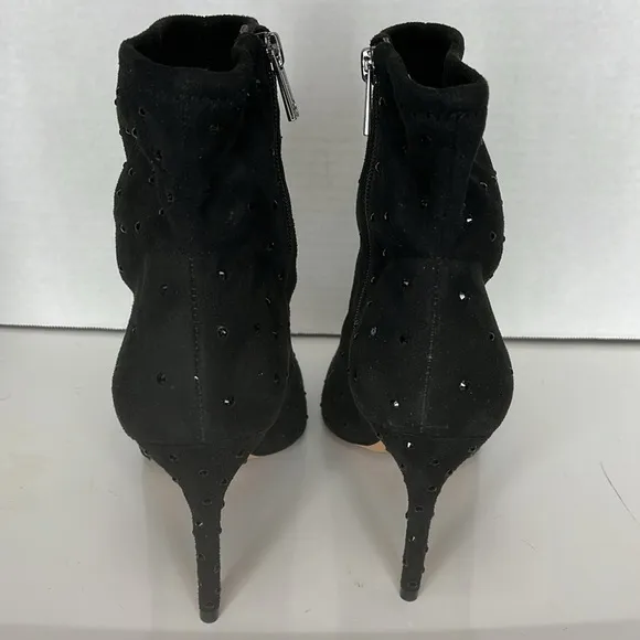 Jessica Simpson black sequins ankle boots size 9.5