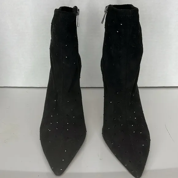 Jessica Simpson black sequins ankle boots size 9.5