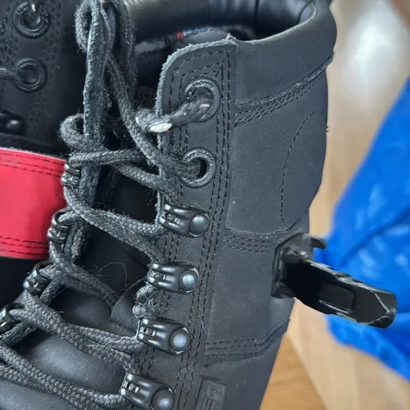 JOE ROCKET Men’s black Leather Motorcycle Riding Boots Size 9