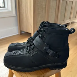 JOE ROCKET Men’s black Leather Motorcycle Riding Boots Size 9