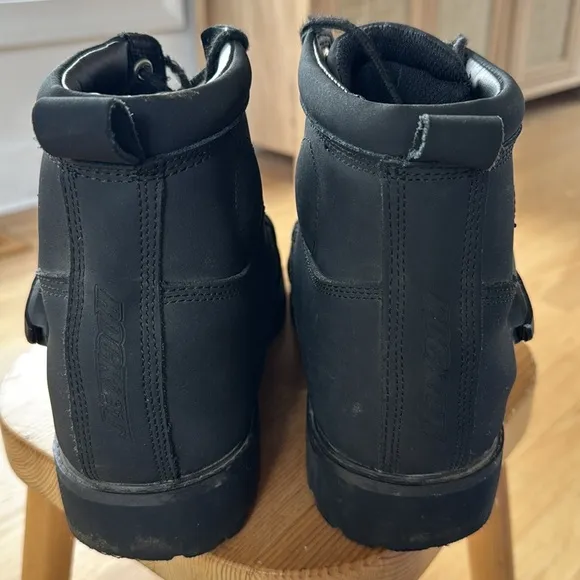 JOE ROCKET Men’s black Leather Motorcycle Riding Boots Size 9