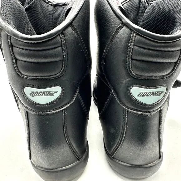 Joe Rocket Razor Motorcycle Boots Men's 13 BLACK
