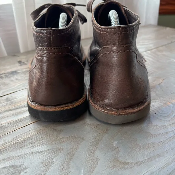 John Varvatos brown leather ankle boots | size 10