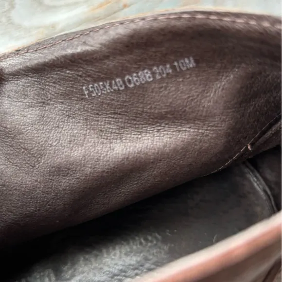 John Varvatos brown leather ankle boots | size 10