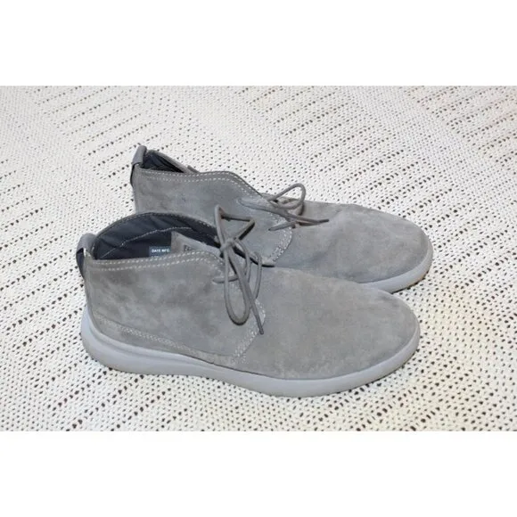 Johnnie O Chill Chukka men's Suede leather Shoes 8M Grey Size Ankle Boots