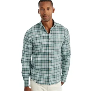 johnnie-O Hurst Button Up Men's Evergreen Green Plaid Shirt Size Small