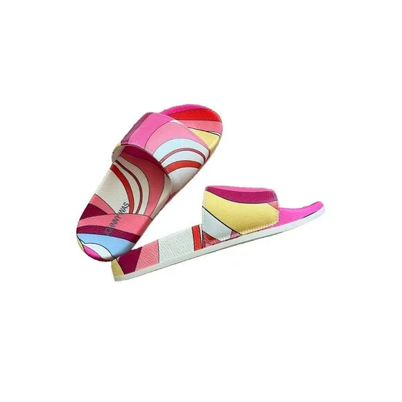 Johnny Was Rachel May Pool Slide Shoes Multicolor Size 8M
