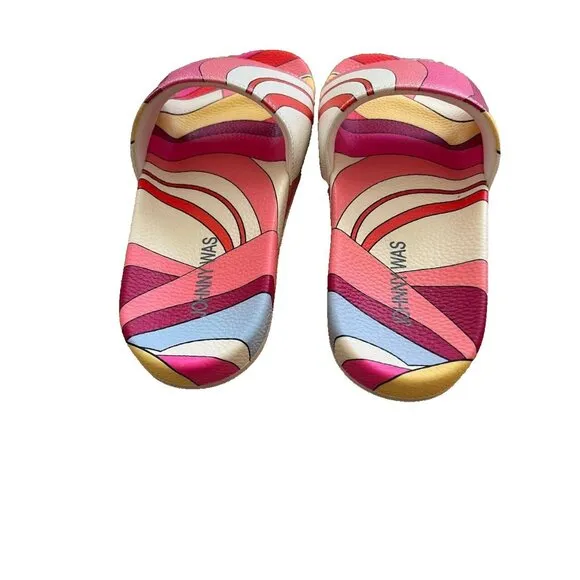 Johnny Was Rachel May Pool Slide Shoes Multicolor Size 8M
