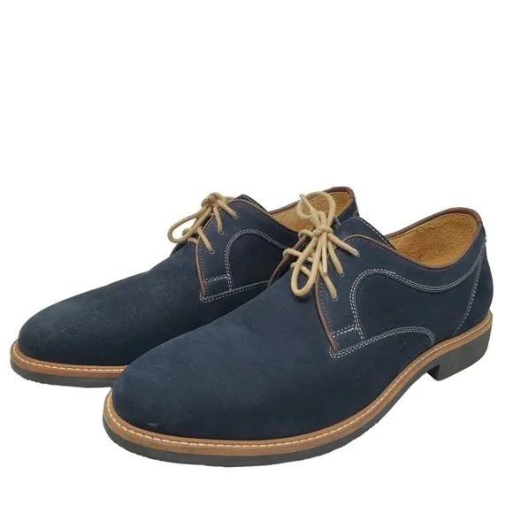 JOHNSTON &amp; MURPHY BARLOW 20-4877 Lace Dress Suede Shoes Size 9.5