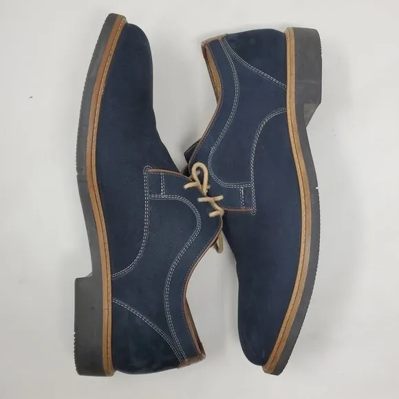 JOHNSTON &amp; MURPHY BARLOW 20-4877 Lace Dress Suede Shoes Size 9.5