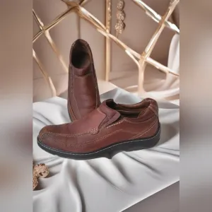 Johnston &amp; Murphy Leather Slip On Sheep Skin Waterproof XC4 System Sz 11