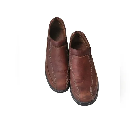Johnston &amp; Murphy Leather Slip On Sheep Skin Waterproof XC4 System Sz 11